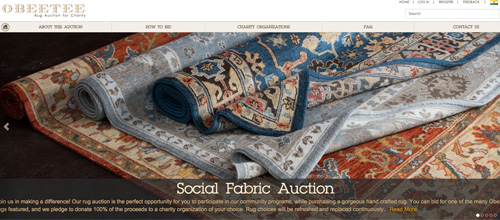 OBEETEE - 2015 Launch our first event Social Fabric Auction.